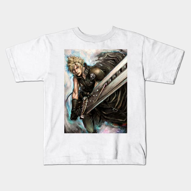 Impressive Fantasy Warrior Kids T-Shirt by SkyfrNight